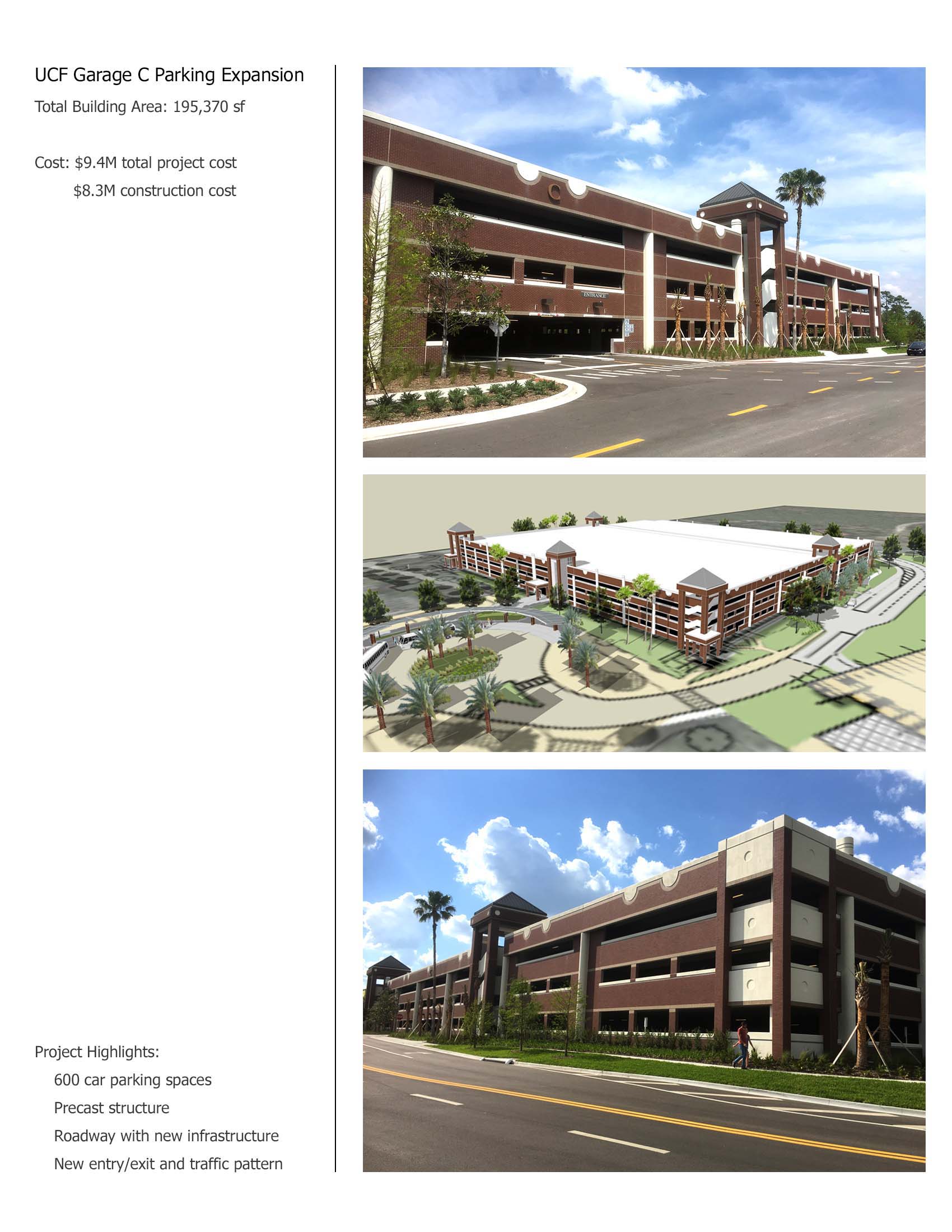 Garage C Expansion UCF Planning, Design and Construction